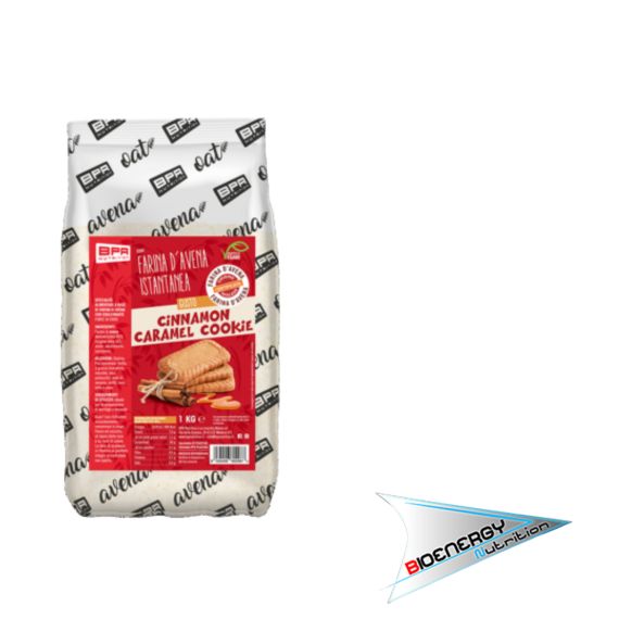 Bpr Nutrition-FARINA D'AVENA ISTANTANEA AROMATIZZATA (Conf. 1 Kg)   Cinnamon Caramel Cookie  